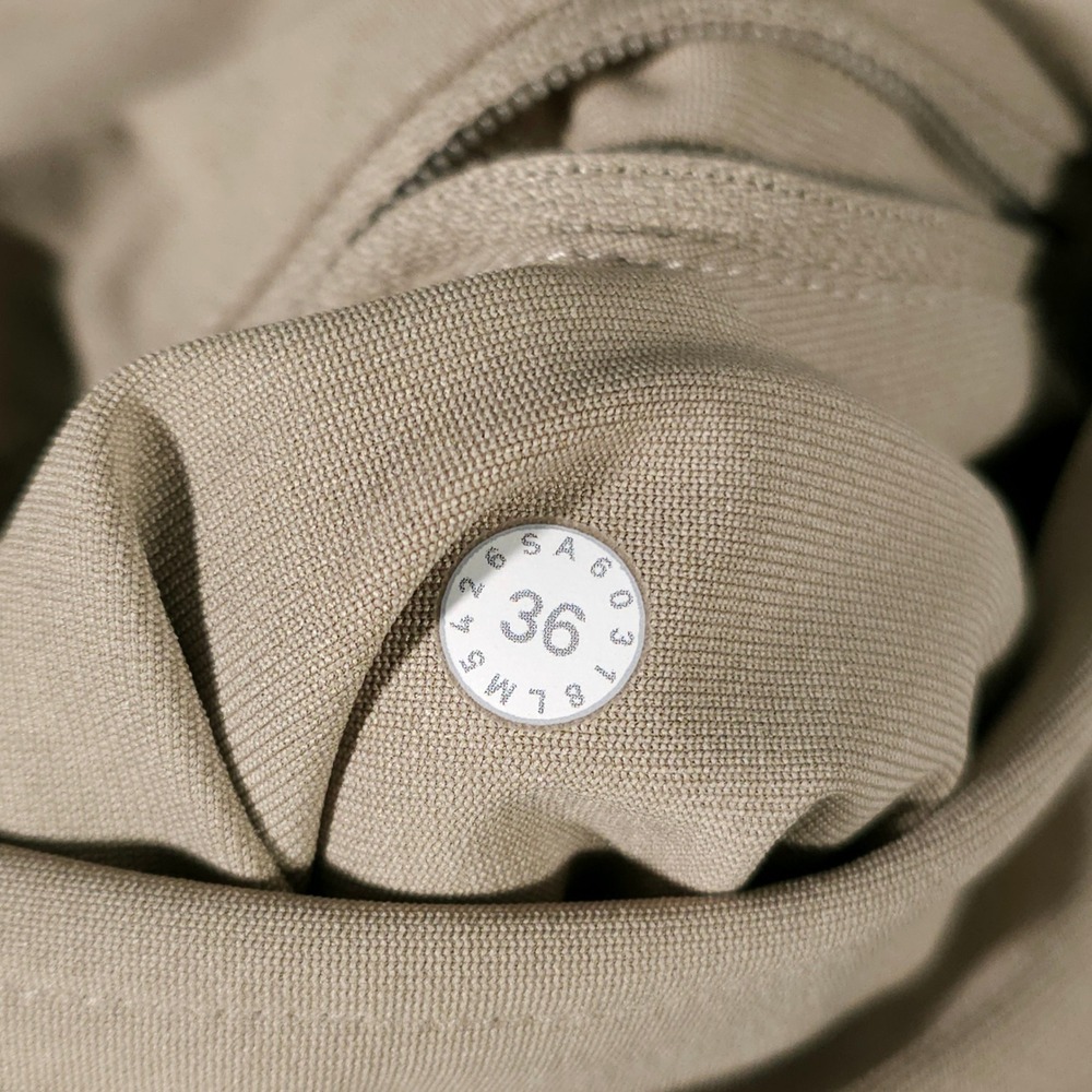 Lululemon Commission Pant Men 36 Tan Khaki Classic Fit Warpstreme Chino Trousers - Picture 3 of 8
